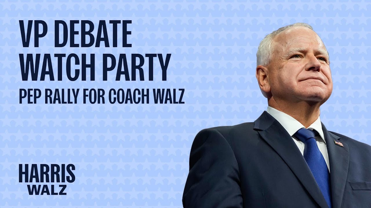 LIVE | Governor Tim Walz VP Debate Watch Party